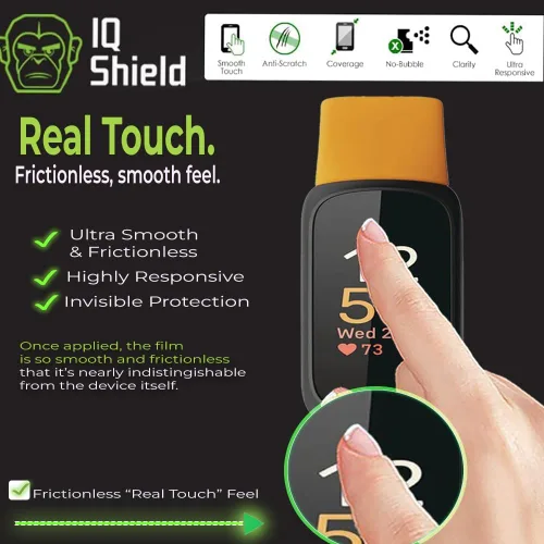 Miniatura 7 de IQShield Paquete de 6 protectores de pantalla para Fitbit Inspire 3, fácil de instalar, ultrafino, antiarañazos, antiburbujas, película de TPU