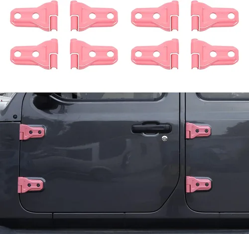 Miniatura 10 de CheroCar Cubiertas de bisagra de puerta para Jeep JK, protector para Jeep Wranlger Unlimited Rubicon Sahara accesorios deportivos 2007-2018 JK JKU 8