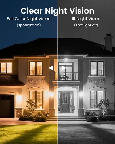 Miniatura 7 de CasaCam Cámara de seguridad solar Inalámbrico para exteriores, lente dual 2K+2K Funciona con pilas, sensores PIR duales, seguimiento automático