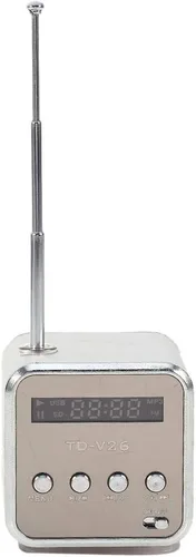 Miniatura 3 de FOSA Radio FM portátil y altavoz Bluetooth 5.0 2 en 1, altavoz digital música reproductor MP3/4/TF USB disco radio para exterior/interior, batería