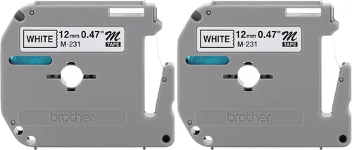 Miniatura 22 de Brother Etiqueta de forma continua de 0.37 "X26.20' (BRTM521), negro/azul