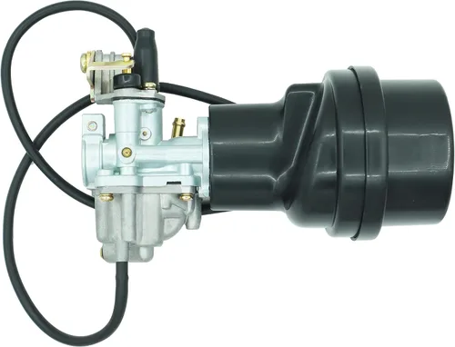Miniatura 2 de Carburador con caja de filtro de aire compatible con Suzuki ATV Quadmaster 50 LT-A50 2002-2005 LT50 LT 50 1983-1987 JR50 1984-2006 Incluyendo