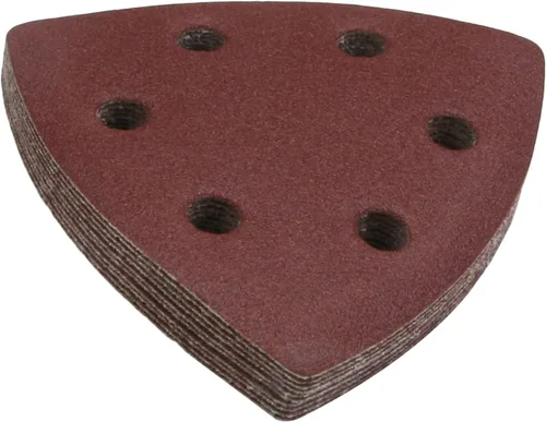 Miniatura 37 de Utoolmart Papel de lija para detalles, papel de lija triangular, almohadillas de lijado de gancho y bucle, multiherramienta oscilante triangular, 15