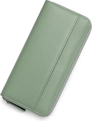Miniatura 16 de RFID Blocking Womens Zipper Wallet Leather Large Capacity Billfold Clutch Zip Around Wallets for Women