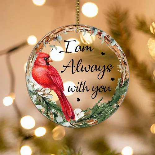 Miniatura 7 de HYTURTLE Adorno conmemorativo cardenal rojo de Navidad Adorno de árbol de Navidad Regalos para pérdida de seres queridos - Regalos conmemorativos