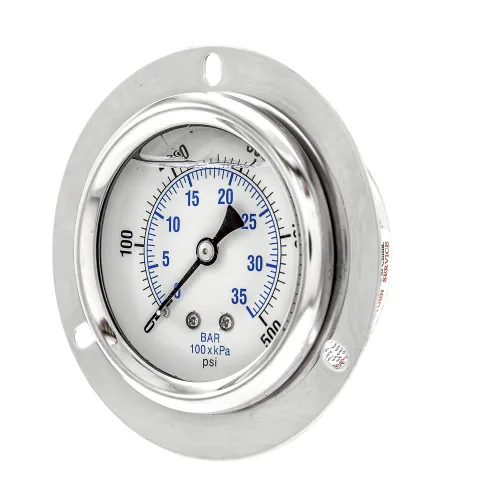 Miniatura 22 de PIC Gauges PRO-204L-254G Medidor de presión industrial relleno de glicerina con brida frontal con carcasa SS, internos de latón, lente de plástico
