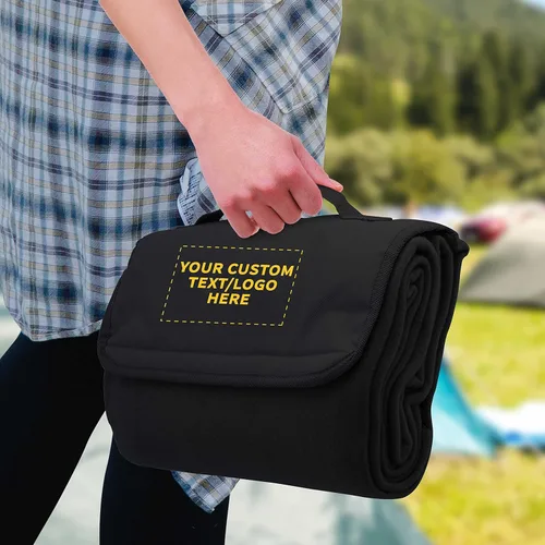 Miniatura 6 de DISCOUNT PROMOS Juego de 10/50/100 mantas de pícnic enrollables, paquete personalizado a granel, ideal para camping, picnic, playa, deportes al aire
