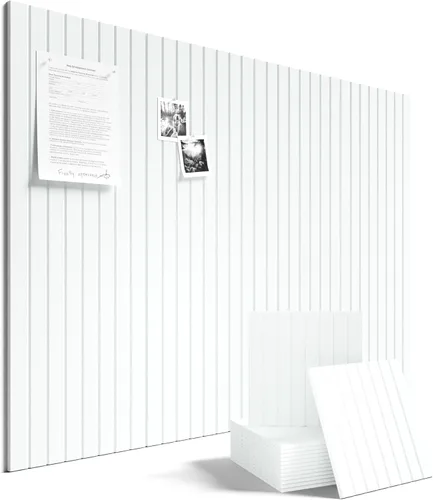 Miniatura 54 de Tablero de anuncios de fieltro grande de 36 x 24 pulgadas, alternativa al tablero de corcho – Paquete de 6 con 40 pestañas adhesivas extraíbles
