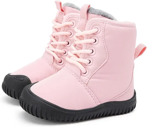 Miniatura 61 de BMCiTYBM Botas de nieve de invierno para bebés y niños pequeños, de piel sintética, cálidas, antideslizantes, zapatos para primeros pasos