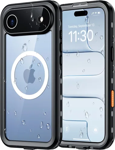 Miniatura 23 de Red2Fire Funda impermeable para iPhone 16, protector de pantalla integrado y protector de cámara, compatible con MagSafe, cuerpo completo a prueba
