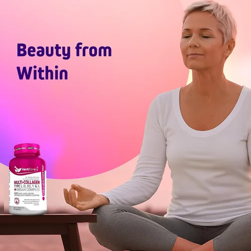 Miniatura 8 de Herbtonics Cápsulas multicolágeno + complejo de órganos - Complejo de colágeno y órgano de carne de res de 5 tipos para belleza y vitalidad, 90