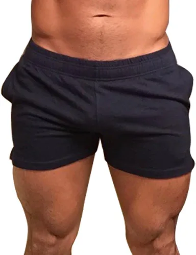 Miniatura 9 de Muscle Alive Pantalones cortos de correr para hombre con bolsillos, ropa atlética, algodón de rizo francés con 3 o 5 pulgadas