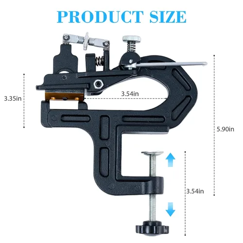 Miniatura 3 de Esquiador manual de cuero pelador Splitter adelgazamiento máquina de corte de artesanía en cuero máquina de ribete para proyecto de bricolaje