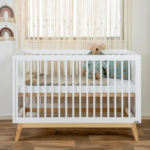 Miniatura 12 de dadada Baby Soho - Cuna convertible de madera 3 en 1 para cama infantil, fabricada en Italia, certificado GREENGUARD Gold, acabado seguro