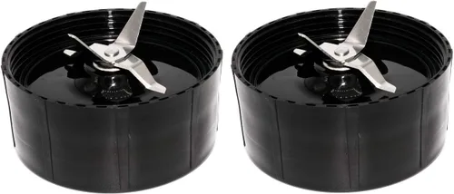 Blendin 2 cuchillas cruzadas con Gaskt, compatibles con mezcladoras Magic Bullet MB-1001, MB-1001B, MBR-1101, MBR-1701, MBR-1702, MBR-0301 250W,