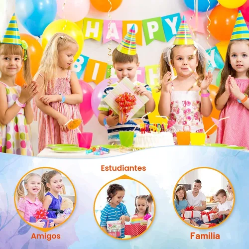 Miniatura 6 de Regalos de fiesta para niños, juguetes Pop Fidget a granel, son 24 paquetes de pulseras Fidget, regalos de fiesta de cumpleaños para Halloween