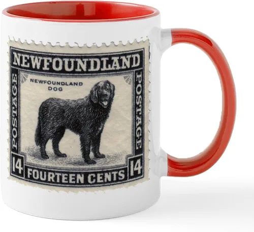 Miniatura 39 de CafePress Newfoundland Dog Drool Zone Taza de café de cerámica de 11 oz (11.0 fl oz)