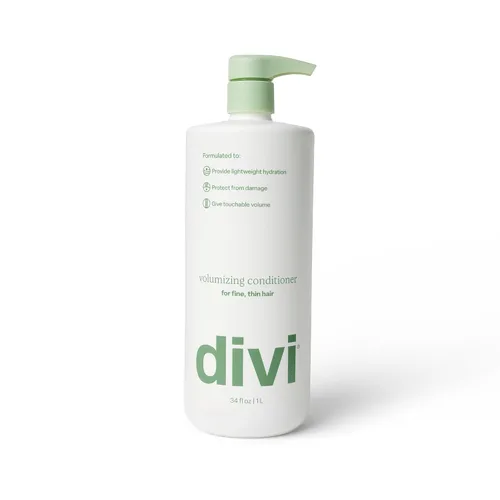 divi Acondicionador voluminizador para mujeres y hombres - Acondicionador de volumen ligero para cabello fino - Diseñado para fortalecer y proteger