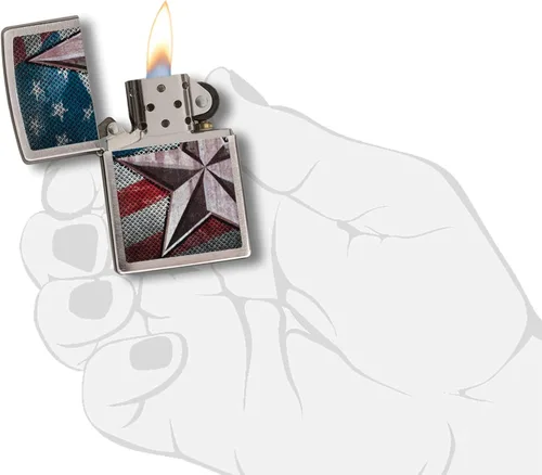Miniatura 5 de Zippo encendedores con la bandera de EE. UU.