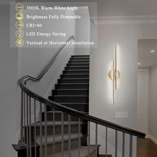 Miniatura 6 de EDISLIVE Lámpara LED Regulable Moderna para Tocador, Accesorios de Iluminación de Pared para Tocador de Baño, Accesorios de Iluminación para Espejo