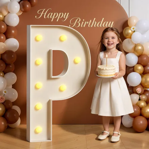 Miniatura 57 de Números de marquesina de 4 pies de alto, 4 pies de alto, números grandes iluminados 0 para 30, 40, 50, 60, decoración de fiesta de cumpleaños