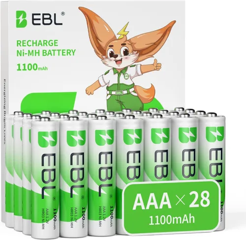 Miniatura 11 de EBL Baterías AAA recargables (16 unidades) Ready2Charge 1100mAh 1.2V Batería Ni-MH