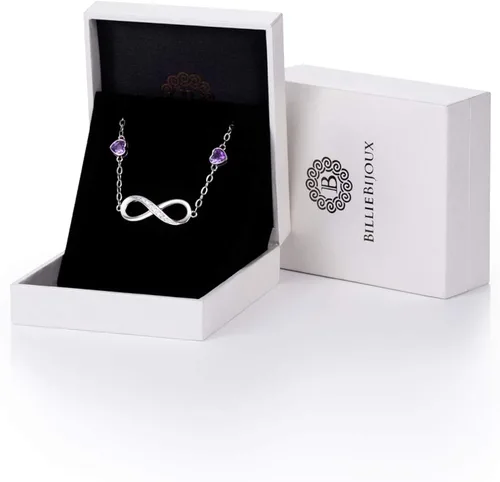 Miniatura 7 de Pulseras Infinity Love para mujer, pulsera de plata de ley 925 para mujer, pulsera de símbolo de amor, pulsera ajustable, regalo de cumpleaños, día