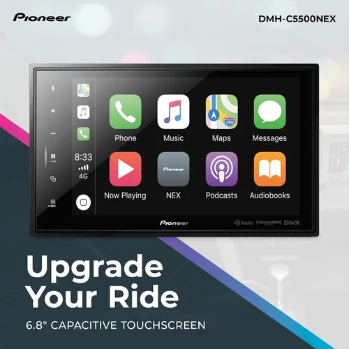 Miniatura 2 de Pioneer DMH-C5500NEX - Receptor multimedia digital de 8 pulgadas - Apple CarPlay con cable, Android Auto, Bluetooth incorporado y Amazon Alexa a