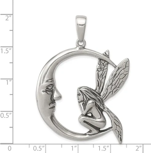 Miniatura 4 de Plata de Ley Colgante de Luna