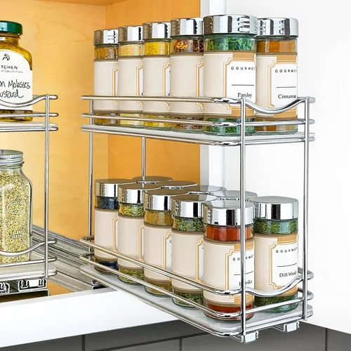 Miniatura 17 de LYNK PROFESSIONAL® Élite™ Organizador de especieros extraíble para el interior de armarios de cocina - 6-3/8 pulgadas de ancho - Cajón deslizante