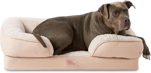 Miniatura 13 de Town & Country Everyday CuddleTown Cómoda Cama Sofá para Mascotas con Refuerzo Sólido, Espuma Tipo Caja de Huevos de Apoyo y Calmante, Base Gris