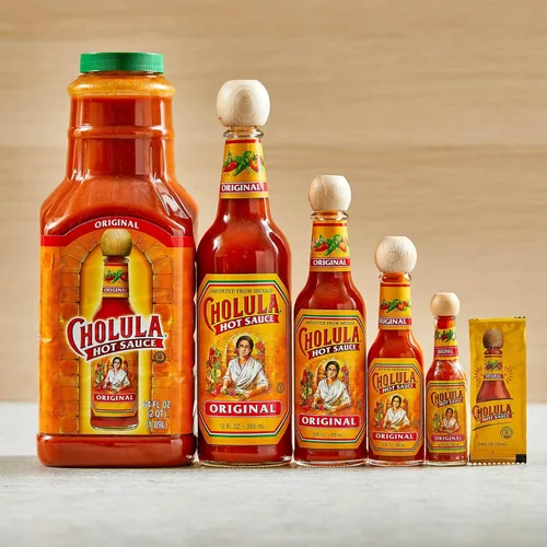 Miniatura 19 de Cholula Paquetes originales de salsa picante, 200 unidades Hecho a mano de pimientos mexicanos y mezcla de especias exclusivas Sin gluten