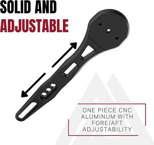 Miniatura 3 de KOM Cycling Soporte Wahoo integrado para manillar integrado fabricado con CNC Alumninumn para barras como FSA, Canyon, Ritchey y muchos otros