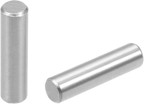 Miniatura 6 de uxcell 20 clavijas de acero inoxidable 304 de 0.118 in x 0.984 in para litera de madera, pasadores de estante, estantes de soporte, color plateado