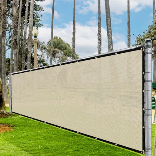 Miniatura 8 de Paneles de valla de privacidad de 5 x 1 pies, 90% bloackge, cubierta de malla resistente con ojales de latón para pared al aire libre, patio