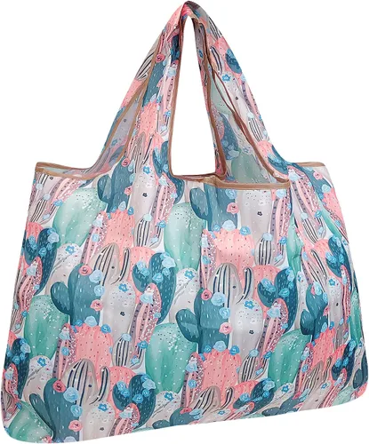 Miniatura 10 de allydrew - Bolsa grande plegable de nailon, reutilizable para compras