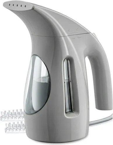 Miniatura 15 de HiLIFE Vaporizador para ropa, diseño portátil de mano, gran capacidad de 240ml, 700W, vapor penetrante fuerte, elimina arrugas, para el hogar