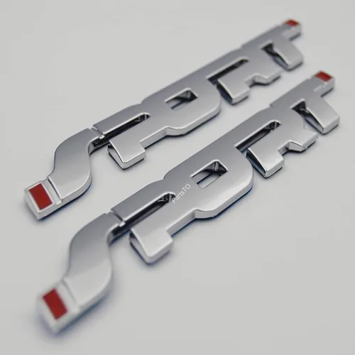Miniatura 6 de 2 calcomanías de metal deportivo negro con adhesivo para Ford Focus F150 Raptor Explorer Escape Dedge Performance Trim Decal Negro mate