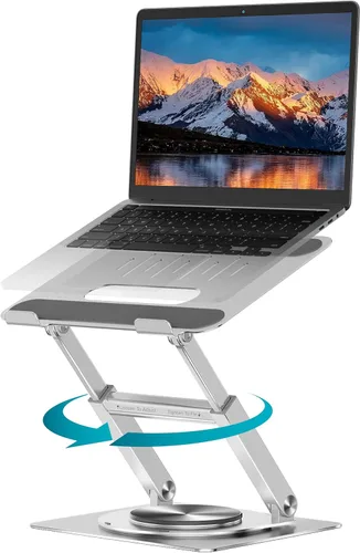 Miniatura 16 de Lifelong Soporte ergonómico ajustable para laptop para escritorio, altura de hasta 20 pulgadas, soporte elevador portátil para computadora portátil