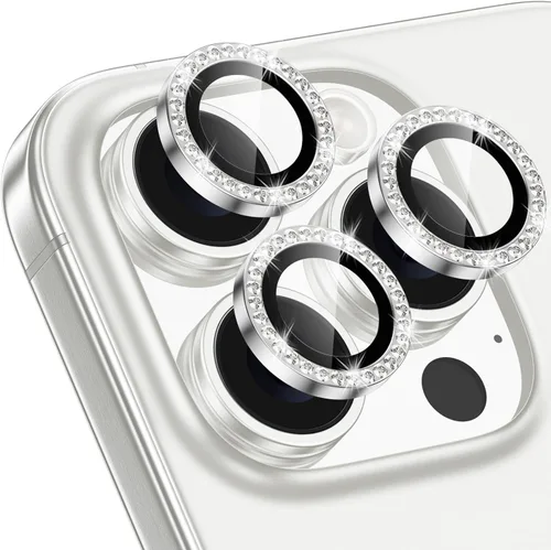 Miniatura 41 de Protector de Lente de Cámara Bling para iPhone 17 Pro / 17 Pro Max, Anillo de Metal con Diamante Individual con Dureza 9H, Protector de Pantalla