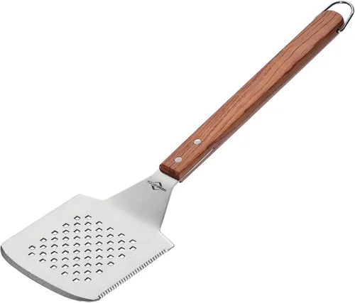 Miniatura 6 de Küchenprofi Cepillo de barbacoa de acero inoxidable – 17.7 pulgadas de largo, mango de palisandro – Cepillo de parrilla resistente y limpiador