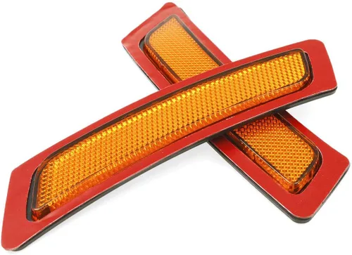 Miniatura 2 de Reflector de luces marcadoras laterales del parachoques delantero compatible con BMW F10/F11 Serie 5 528i 528ix 535i 550i 2011-2016 (lente ámbar)