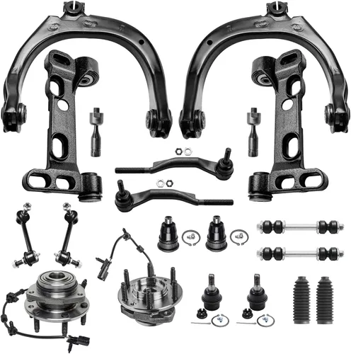 Miniatura 90 de Detroit Axle - Kit de extremo delantero RWD para Chrysler 300 Dodge Challenger Charger Upper Lower Control Arms rótulas de rodamiento de rueda Bujes