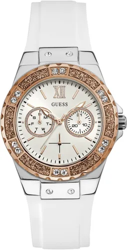 Miniatura 8 de Guess - Reloj para mujer de acero inoxidable + silicona resistente a manchas