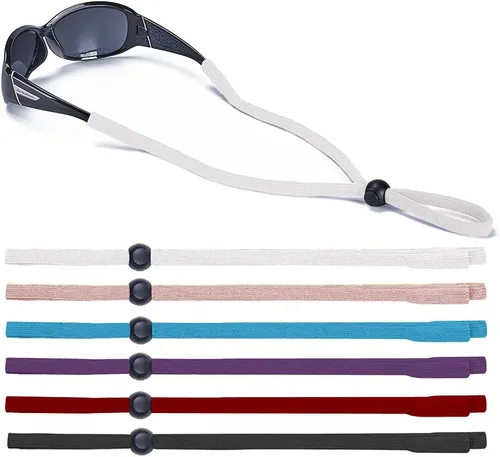 Miniatura 12 de SHINKODA Paquete de 6 correas para gafas - Cordón universal para anteojos - Cordón retenedor de gafas para lectura, seguridad, deportes y gafas