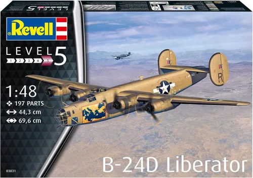 Miniatura 2 de Revell 03831 B-24D Liberator Kit de modelo de plástico sin construir/sin pintar a escala 1:48