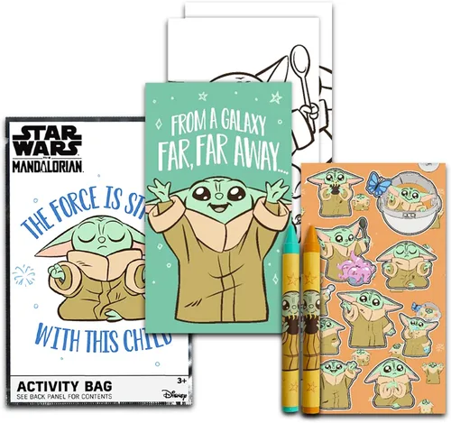 Miniatura 2 de Baby Yoda - Juego de mini recuerdos de fiesta de cumpleaños, paquete con 24 paquetes de juegos de Star Wars The Mandalorian Mini libros