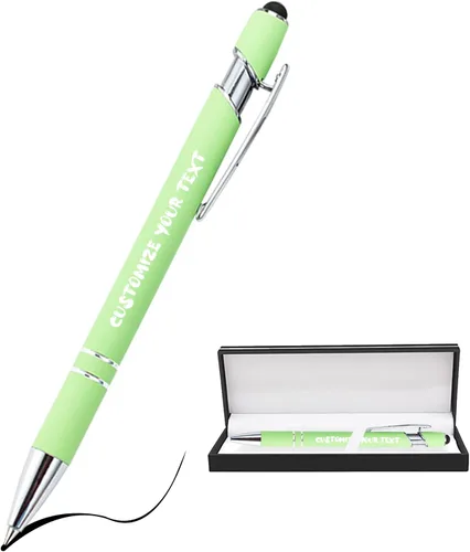 Miniatura 208 de AIFLM Bolígrafos personalizados con nombre a granel hasta 500 unidades de bolígrafos grabados gratis con tu nombre y texto para negocios