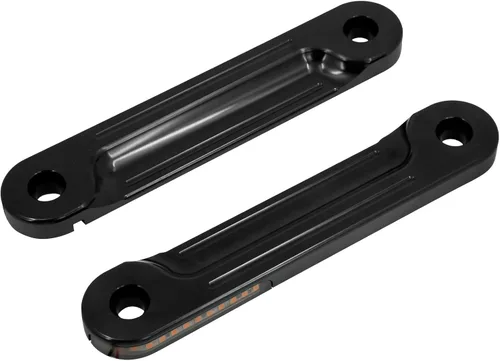 Miniatura 5 de Soportes de intermitentes frontales para motocicleta, horquillas de montaje empotrado, amortiguadores LED para lámpara lateral para Harley Touring