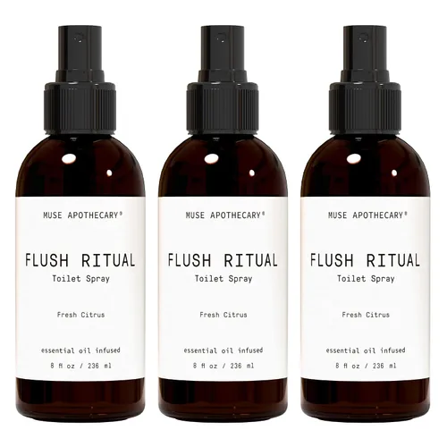 Miniatura 45 de Muse Apothecary Flush Ritual - Aerosol para inodoro aromático y refrescante, usar antes de ir, 2 onzas, infundido con aceites esenciales naturales